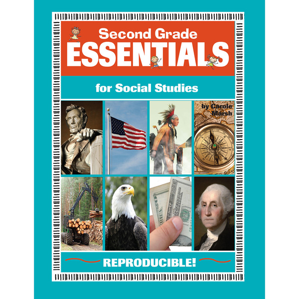 Gallopade Second Grade Essentials for Social Studies Reproducible Book 9780635126375
